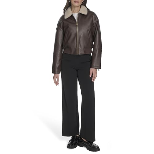 Image of Levi's Women's Faux Leather Bomber With Laydown Collar