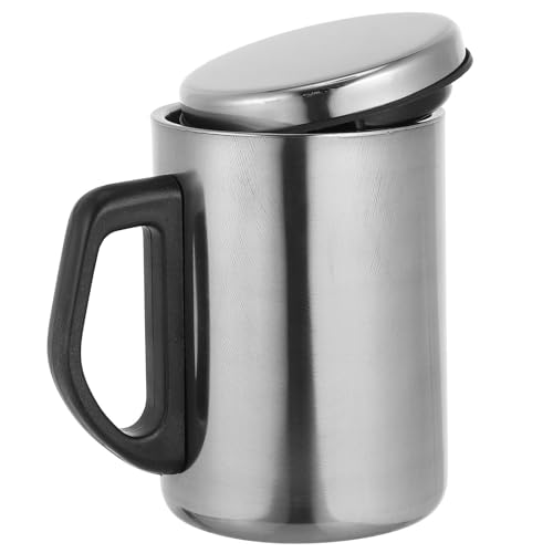 IDEANATEGRATE Botella Térmica Portátil y Fácil de Limpiar de Acero Inoxidable de 500ml Aislamiento y Asa para Uso en Casa y Oficina