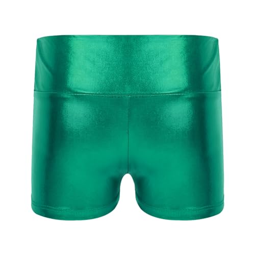 JEATHA Girls Shiny Metallic Booty Shorts Athletic Gymnastic Sports Tumbling Sparkle Glitter Dance Bottoms2