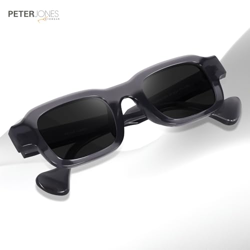 Image of Peter Jones Lenses Unisex Broad Frame Square UV /UB Protected Non-Polarized Sunglasses Medium (3809)