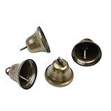 Les cloches en bronze vintage, secouent doucement, faisant un son net et agréable, tintent comme un petit ruisseau d'eau courante, ce qui peut calmer les gens, bel accessoire pour ajouter une atmosphère festive au festival.