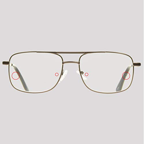 Image of proSPORT Multifocal Progressive 3 Magnifications in 1 Lens No Line Computer Gaming Reading Glasses for Men & Women