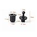 Treedix 12pair Speaker Grill Peg Kit Plastic Ball and Socket Type Grill Guides Pegs Cloth Buckle Screws Speaker Parts Accessories(12.5x11x10 mm)
