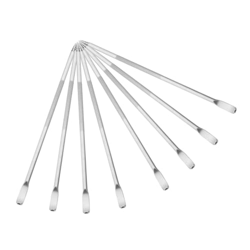 SAFIGLE Set 8 Penne per caffè Latte in Acciaio Inossidabile 304 Strumenti per Latte Art Ago di Precisione per Decorazione Schiuma Mescolatori Riutilizzabili per Uso Domestico e Bar