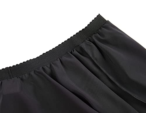 Little Girls Basic Dance Skirts Size 6-7 Years Old Black Pull On Stretchy Wrap Flowy Summer Dress For Dance Ballet Lovers Training #TOP3