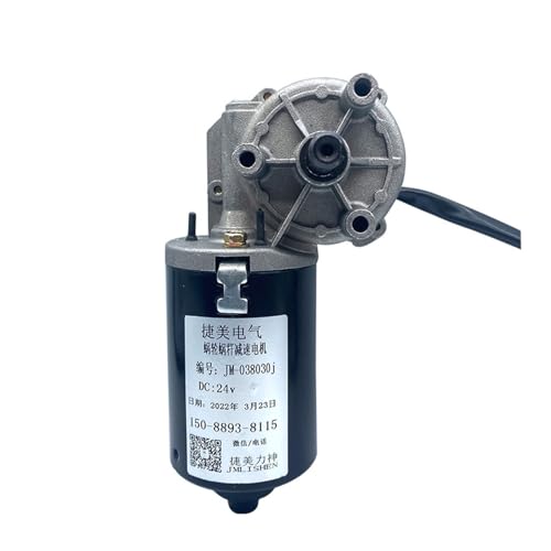 CFWWSAQ Motor Puerta Corredera Motor de Engranaje helicoidal de CC de 24V, 60W, 30-200RPM, Adecuado for Columpio, Equipo de Movimiento Alternativo, Motor de Puerta de Garaje(12V,100)