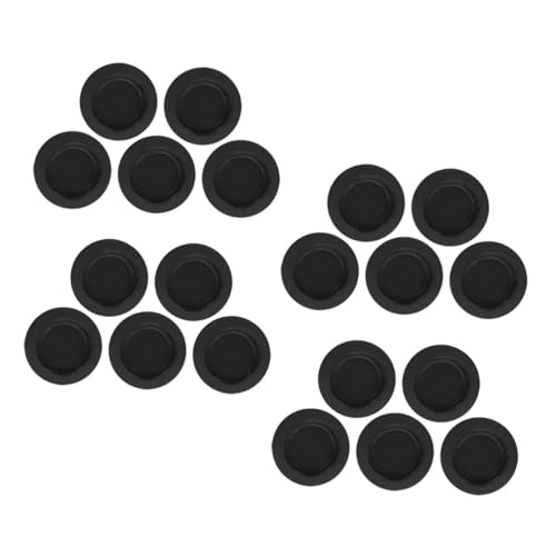 Sosoport 20pcs Round Saving Box Plug Covers Money Jar Stoppers for Piggy Bank Holes Secure Rubber Closure Plugs for Coin Bank