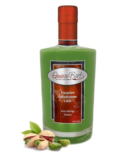 Pistazien Sahnecreme Likör 0,7L Top Qualität Pistazienlikör Sahnelikör Cremelikör 16% Vol.