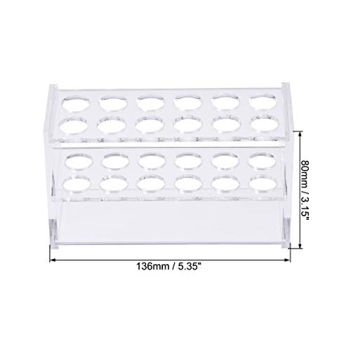 Support tubes à essai acrylique transparent porte-tube 10 ml