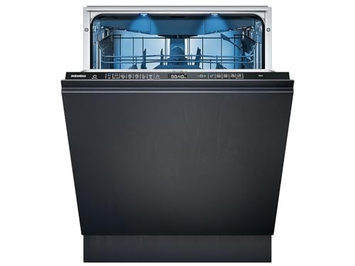 Siemens SN65ZX07CE, iQ500 - Lavavajillas inteligente totalmente integrado, 60 cm de ancho, cajón para cubiertos, fabricado en Alemania, secado de zeolita, extra silencioso, aquaStop, programa corto