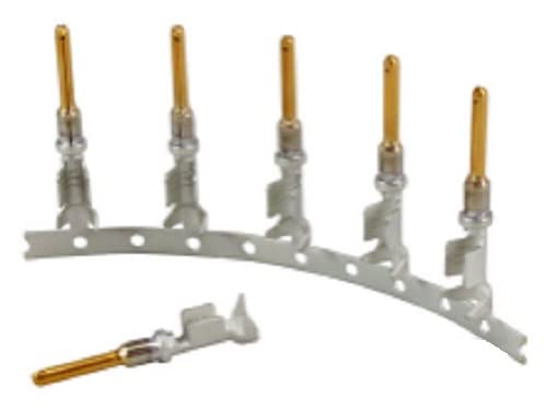 638078-1 Gold Plated Contacts, Copper Alloy, Pin, Crimp, 18 AWG, (50EA)