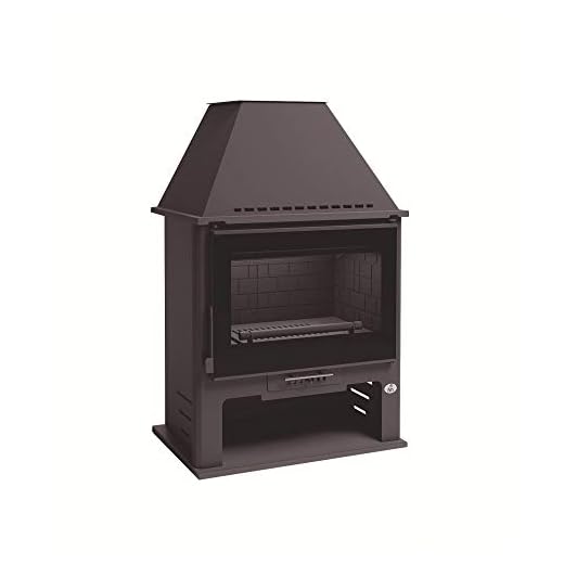 ESTUFA DE LEÑA CON TURBINAS FM MODELO M-300 TFK (INTERIOR FUNDICION CRISTAL SERIGRAFIADO)