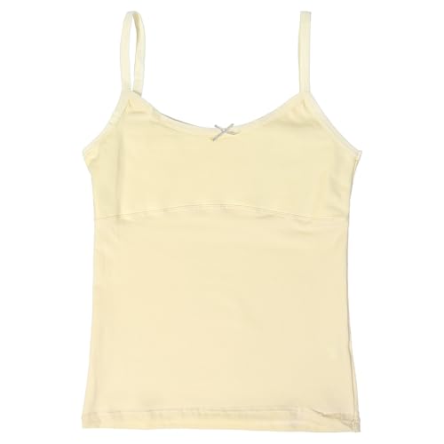 Teen Girls Basic Camisole,Cotton Lining Undershirts Girls Tank Tops 4 Pack3