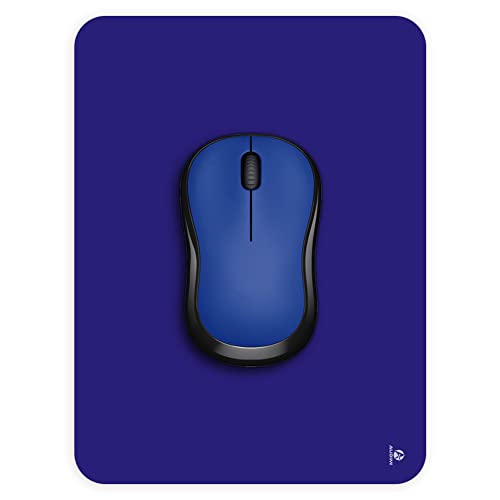 Image of Audimi Small Mouse Pad 6 x 8 Inch, Mini Mouse Pad Thick for Laptop Wireless Mouse Home Office Travel, Portable & Washable (Blue)