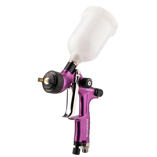Image of LVLP Automotive Refinishing Spray Paint Gun PRD-510 1.0mm Nozzle with 250ml Cup, Purple