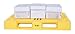 Vestil PLP2-4840-YELLOW Yellow Polyethylene Pallet with 4 Way Entry, 6600 lbs Capacity, 39.5