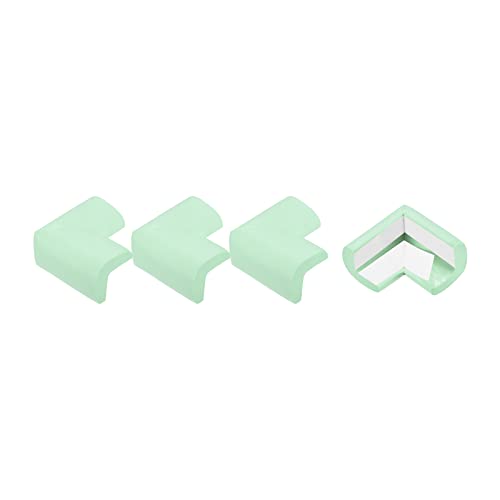 Image of uxcell Corner Guards Edge Protectors, 12Pack Foam Safety Bumper L Shape, 55mm /2.16 inch(L) for Furniture Corner Table Edge Guard, Light Green