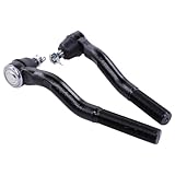 MOTOKU Front Driver and Passenger Side Outer Tie Rod Ends for Jeep Wrangler 2007-2017