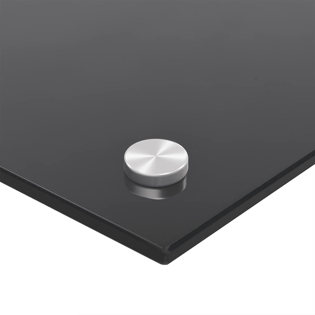 Paraschizzi per Cucina Nero 70x40 cm in Vetro Temperato, Casa e Giardino,Cucina e Pranzo,Strumenti e Utensili Cucina, 4.81kg-249481