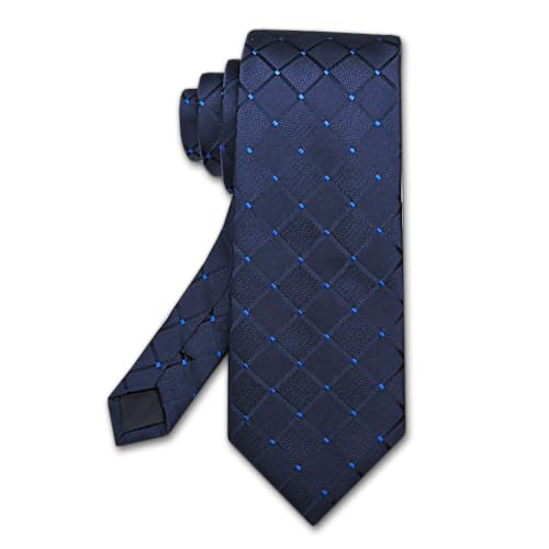 Image of Men's Tie Set with Pocket Square, Cufflinks and Gift Box | 100% microfiber; tie 59 x 3.15 in; square 10 x 10 in; gift box included