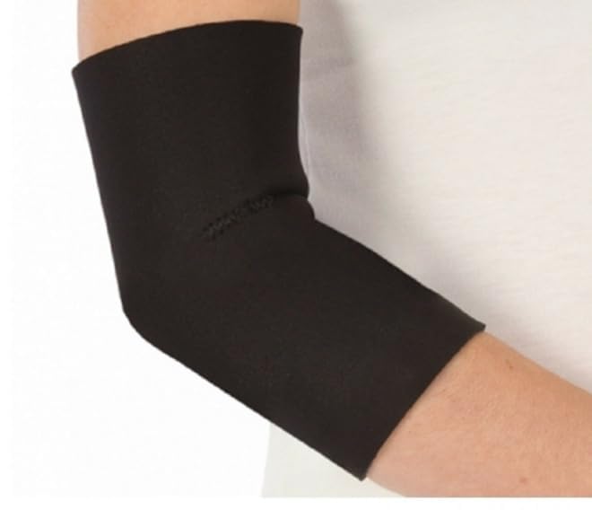 MEDIVEDHA Nylon & Cotton Orthopedic Pain Relief Elbow For Men & Women Compression Support Cap Brace/Sleeves, Elbow Brace/Elbow Cap (10 Inch, Two Way) (Black) (1 Pair) (Large) (B0DG346Z9J) Amazon Price History, Amazon Price Tracker