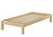 Produktbild Erst-Holz® Stapelbett Massivholzbett Kiefer Natur 80x200cm Einzelbett stapelbar Gästebett + Rollrost 60.48-08