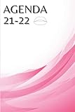  Agenda scolaire journalier 2021 - 2022 A5  Septembre à Mi - juillet  Rose: Inclus un Calendrier de vacances, emploi du temps hebdomadaire, Répertoire téléphonique