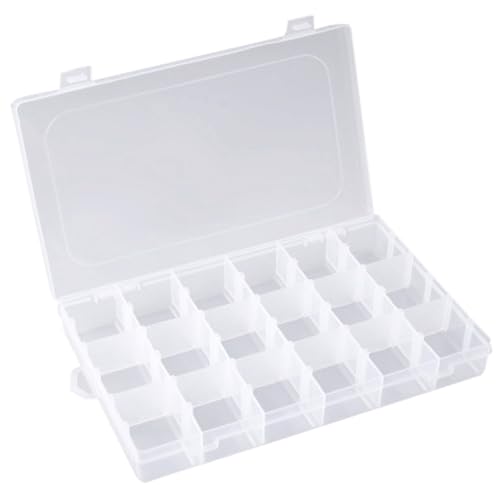 INFNZOLI Embroidery Floss Organizer Cross Stitch Thread Storage Box Tools with 120 Pieces Floss Bobbins, Bobbin Winder, Scissor and Colour Stickers,Removable 18 Compartments Big Size Case