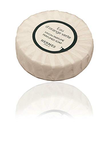 Five (5) Hermès Luxury Eau D'orange Verte Bath Soaps In Bubble Bag - Individually Wrapped - 1.7 Ounce / 50 Gram Travel Sized - 5.1 Ounces / 150 Grams Total (Pack Of 5) #TOP1