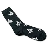 Square and Compass Masonic Socks