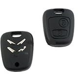 Guscio per chiave telecomando PLIP per Citroen C1 C2 C3 C4 C5, 2 pulsanti, logo incluso