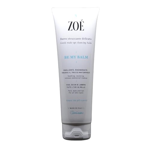 Zoé Cosmetics Be My Balm Burro Struccante Delicato Viso, Occhi e Labbra Rimuove anche il Trucco Waterproof, Texture fondente, Formula Green Vegana Non Unge 150 ml