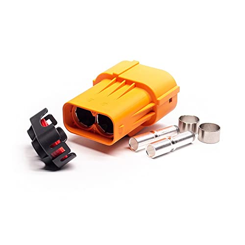 Conector HVIL de 2 pines de 6 mm y 150A para cables de alto voltaje rectos 6