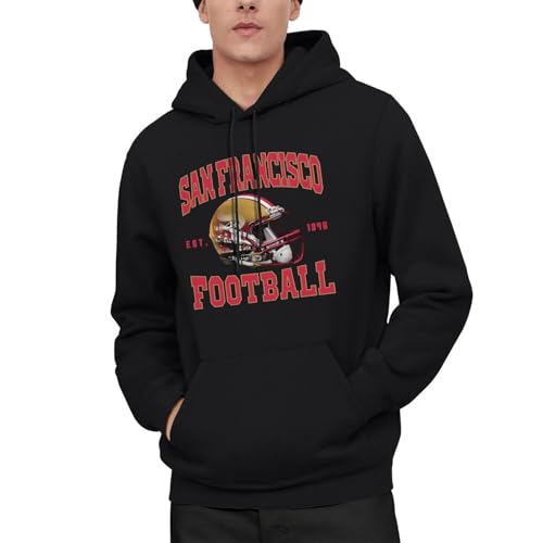 Mens Football Hoodie Classical Football Fans Sweatshirt Pullover Apparel