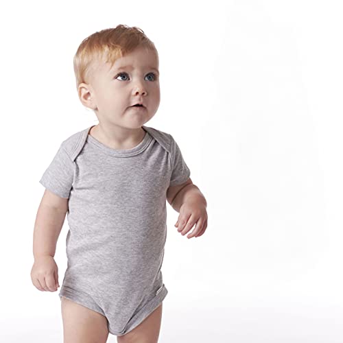 Gerber Baby 5-Pack Solid Onesies Bodysuits, Gray, 18 Months #TOP2