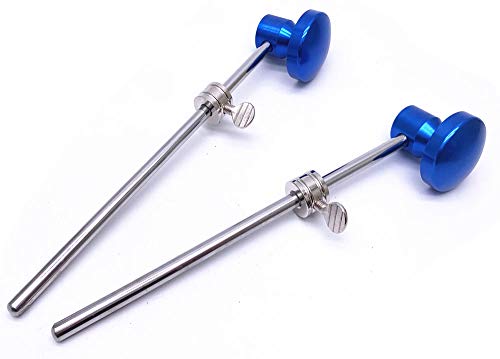 Jiayouy 2 Pieces Bass Drum Pedal Beater Aluminum Alloy Hammer Head Percussion Instrument Accessory...
