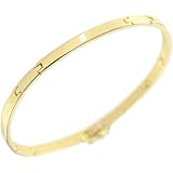 [アトラス] Atrus 18金 ブレスレット ゴールド イエローゴールドk18 18k 人気 ベルト 中折式金具 ストッパー付 地金 ユニセックス 男女兼用 シンプル 22cm