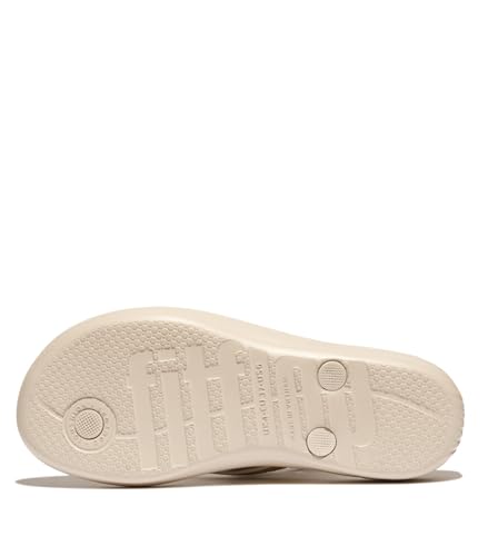 Image of FitFlop Womens iQushion Sparkle Ergonomic Flip Flops for Walking, Lightweight Waterproof Cushioned Thong Sandals for Women with Non Slip Bottom and Arch Support | Lightweight Waterproof Walking Sandals w /Cushioned Comfort & Arch Support