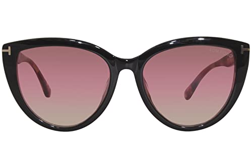 Sunglasses Tom Ford FT 0915 Isabella- 02 05F Shiny Black & Pink Havana/Gradien2