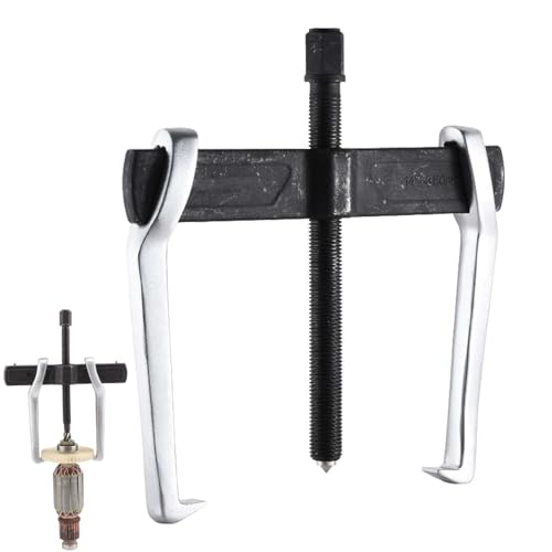 14 Inch 2-Jaw Gear Puller, Adjustable CR-V Bearing Puller Gears, Removal Tool for External Internal Pulling, Puller Tool Separate Lifting Device with Reversible Jaws for Gears Pulley Flywheel Bearing