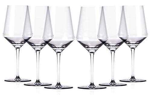 Miko Wine Glasses, Pure Lead Free Crystal, Wine Glass Set Of 6 (Cabernet) - Thumbnail 6