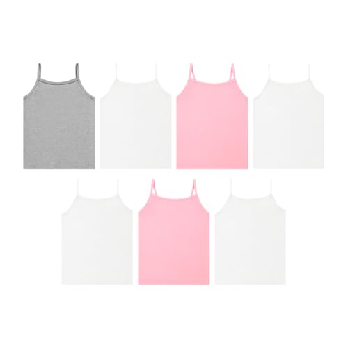 Image of Hanes Girls' Camisole, 100% Cotton Tagless Cami, Toddler Sizing, Multiple Packs & Colors Available