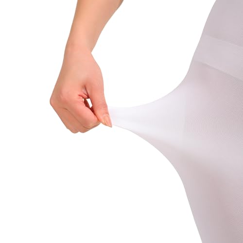 Women's 80 Denier Solid Color Opaque Tights, High Waist Footed Pantyhose4