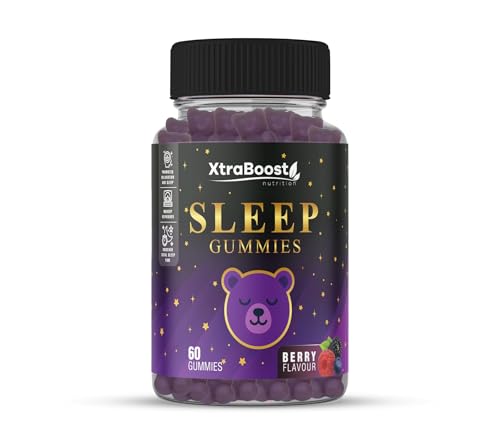 Sleep Gummies x 60 | 30 Day Supply | Botanical Extracts – Chamomile & L-Theanine – 60 Count | Natural Berry Flavoured | XtraBoost Sleep Gummies x 60 | 30 Day Supply | Botanical Extracts – Chamomile & L-Theanine – 60 Count | Natural Berry Flavoured | XtraBoost