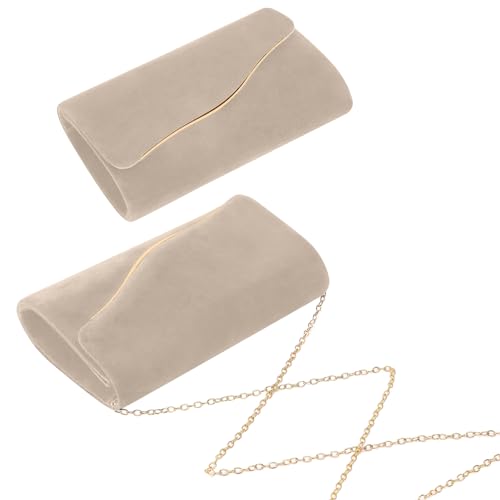 Image of Clutch Purses for Women Evening Bag Faux Suede Formal Party Wedding Cocktail Prom