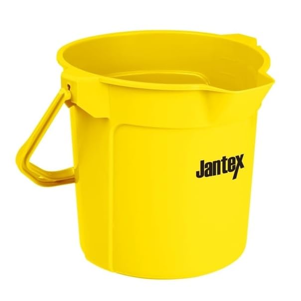 Jantex Seau gradué avec Bec verseur 10 l Jaune