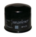 Hiflofiltro HF134 Premium Oil Filter, Black