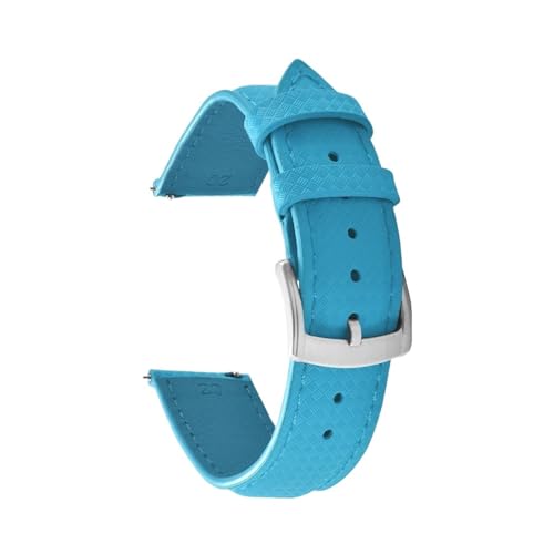 Bracelet montre universel anti transpiration en cuir et caoutchouc FKM confortable