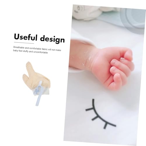 Boy Girl's Mittens Newborn to Months Scratch Breathable Comfortable Gloves for Finger Biting Thumb Sucking Stop4