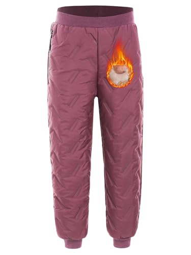 TiaoBug Kids Girls Boys Fleece Jogging Sweatpants Winter Joggers Pants Warm Thick Track Thermal Pants